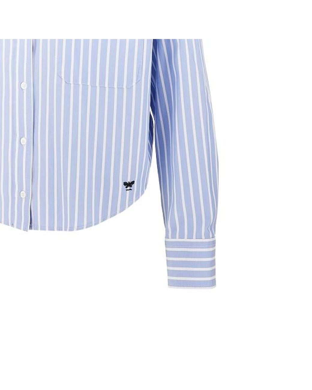 Weekend by Maxmara Blue Cartone Striped Oxford Shirt