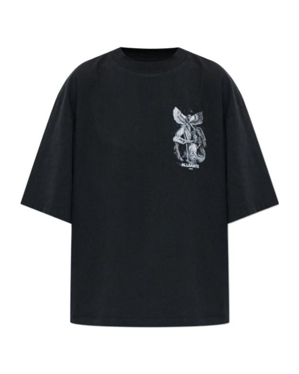 AllSaints Black Short-Sleeved T-Shirt