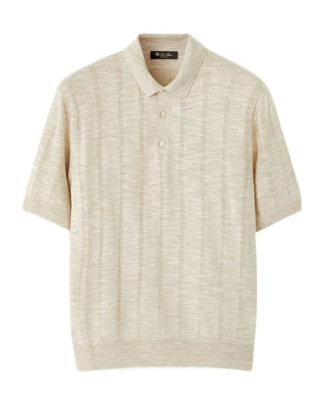 Loro Piana White Mayreau Polo Shirt for men