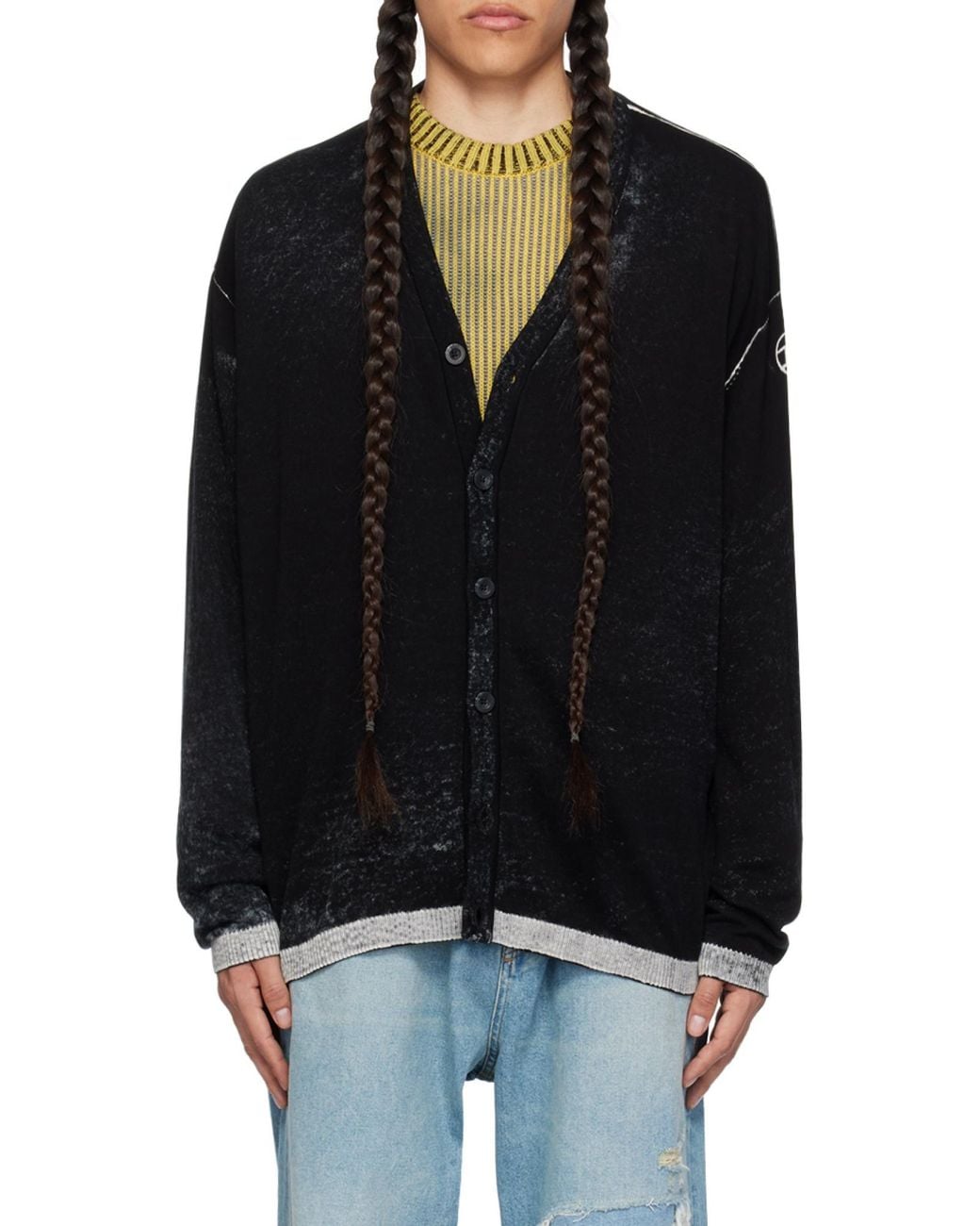 DIESEL Black K-Larence-B Cardigan for men