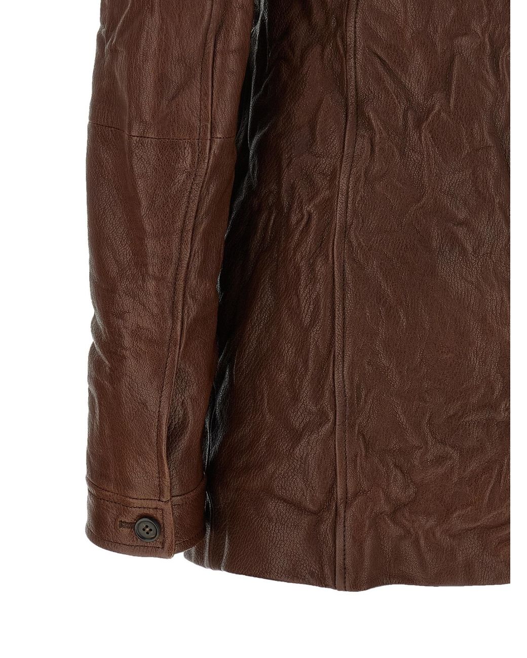 Miu Miu Brown Leather Dress