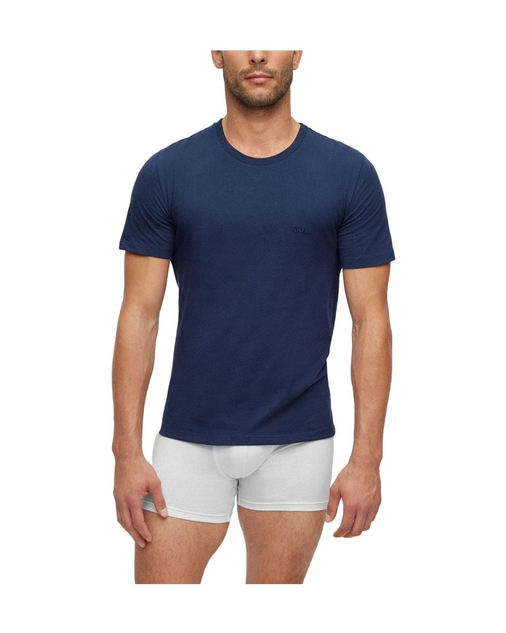 Boss Blue 3 Pack Premium Cotton T-Shirts for men