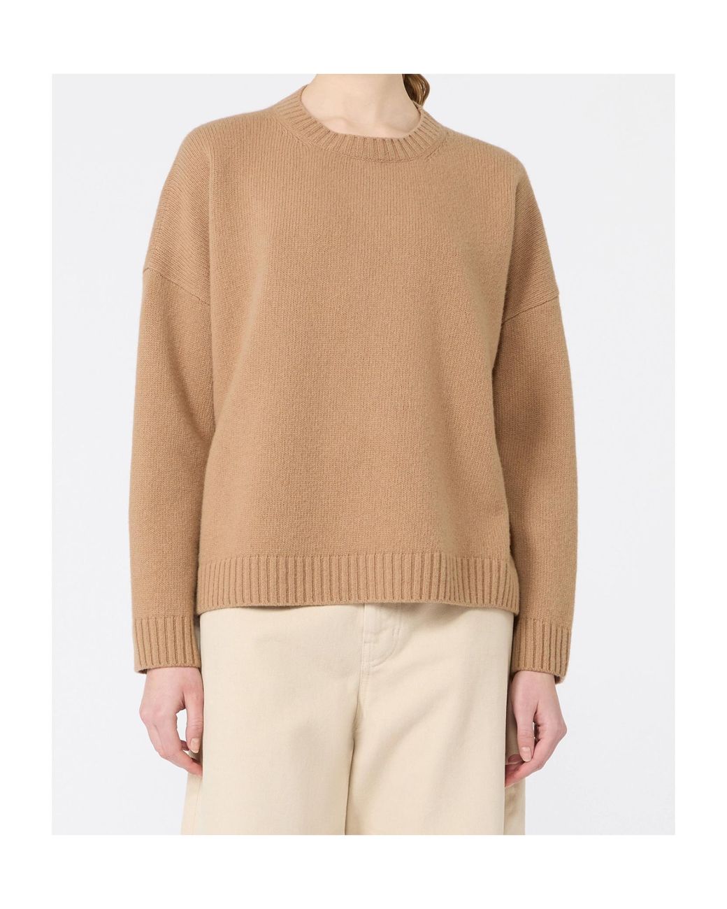 Weekend by Maxmara Natural Wkdsibari Crewneck Knitted Jumper