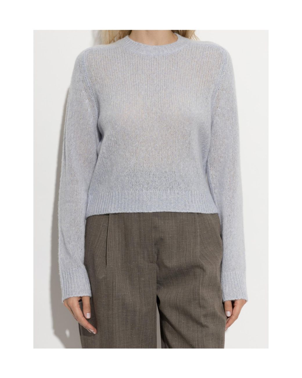 Lisa Yang White Solene Ribbed Knitted Sweater