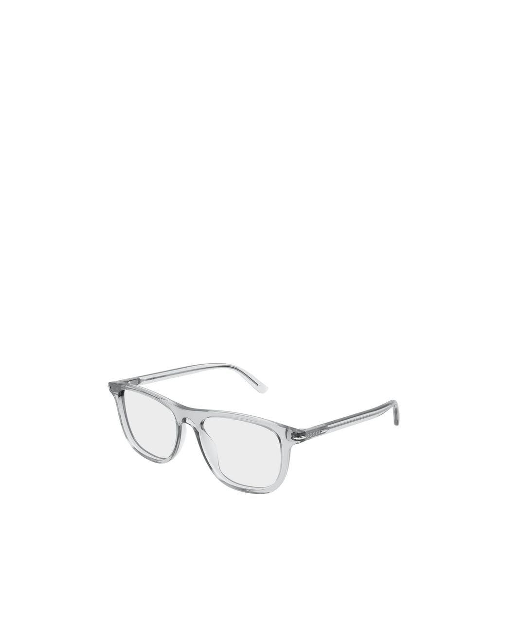 Gucci White Eyewear Square Frame Glasses for men