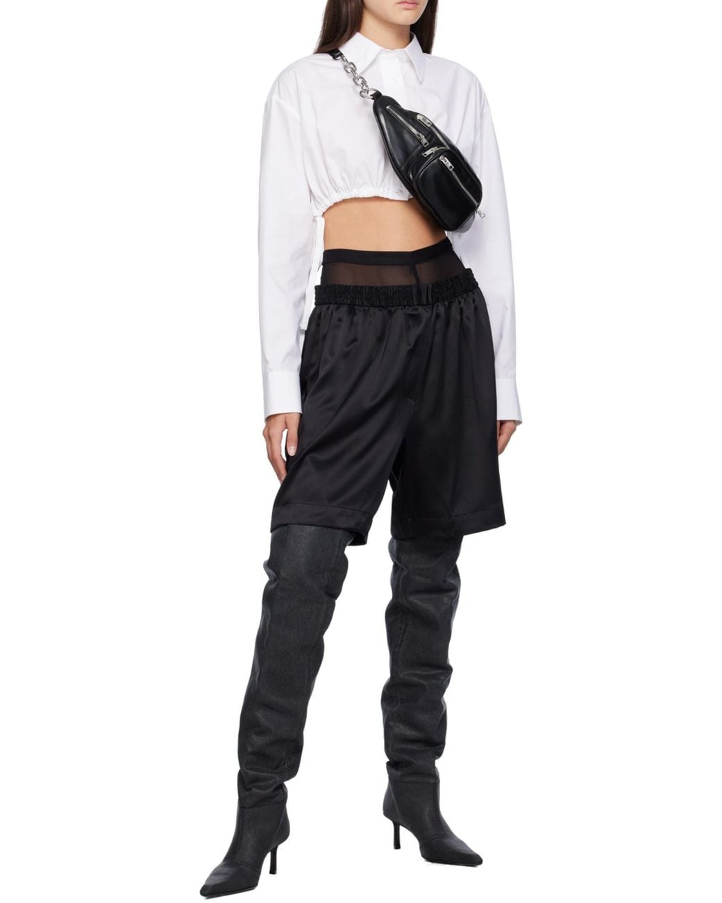 Alexander Wang Black Layered Boxer Shorts