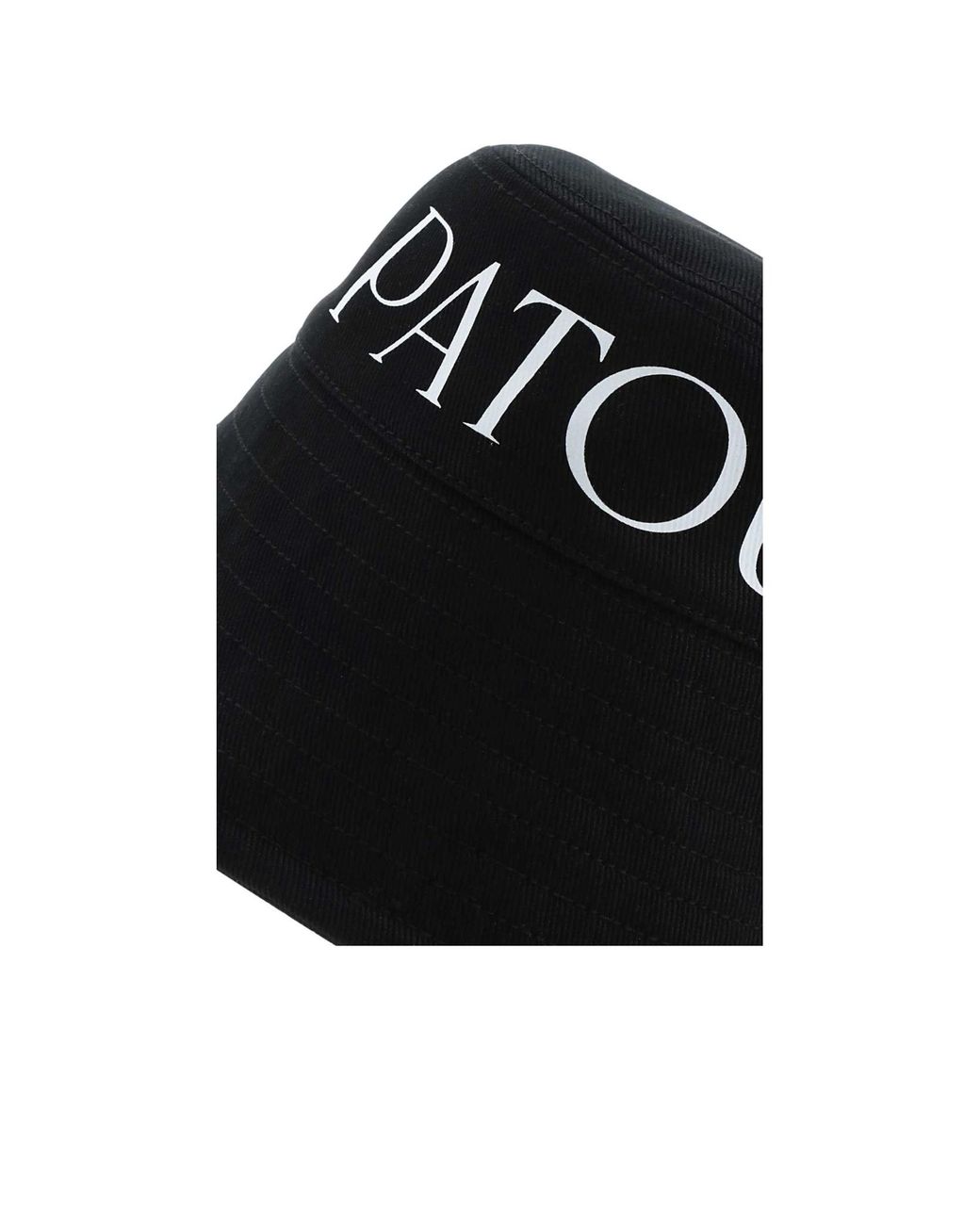 Patou Black Logo Printed Bucket Hat