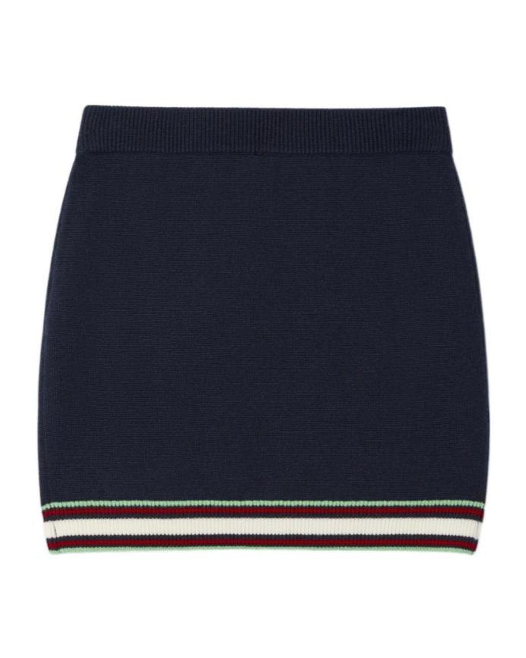 Casablanca Blue Embroidered-Logo Striped Shorts