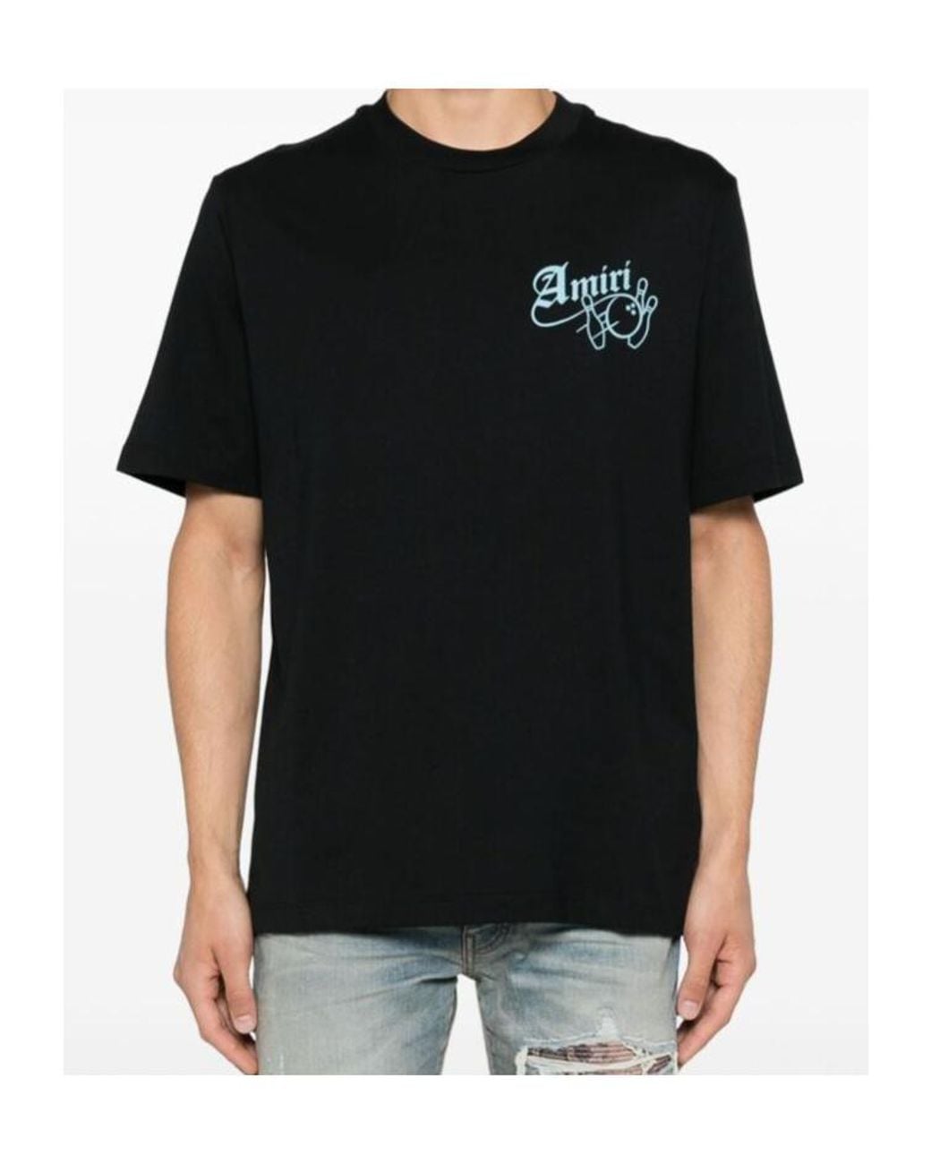 Amiri Black Short-Sleeved T-Shirt for men