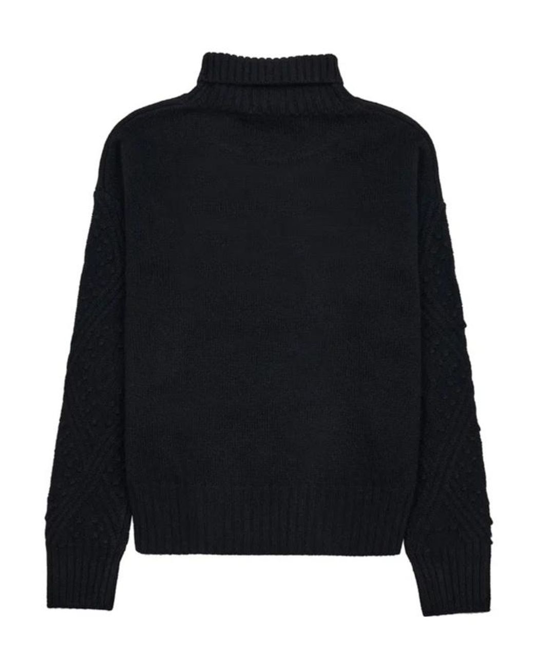 Max Mara Black High-Necked Long-Sleeved Sweater