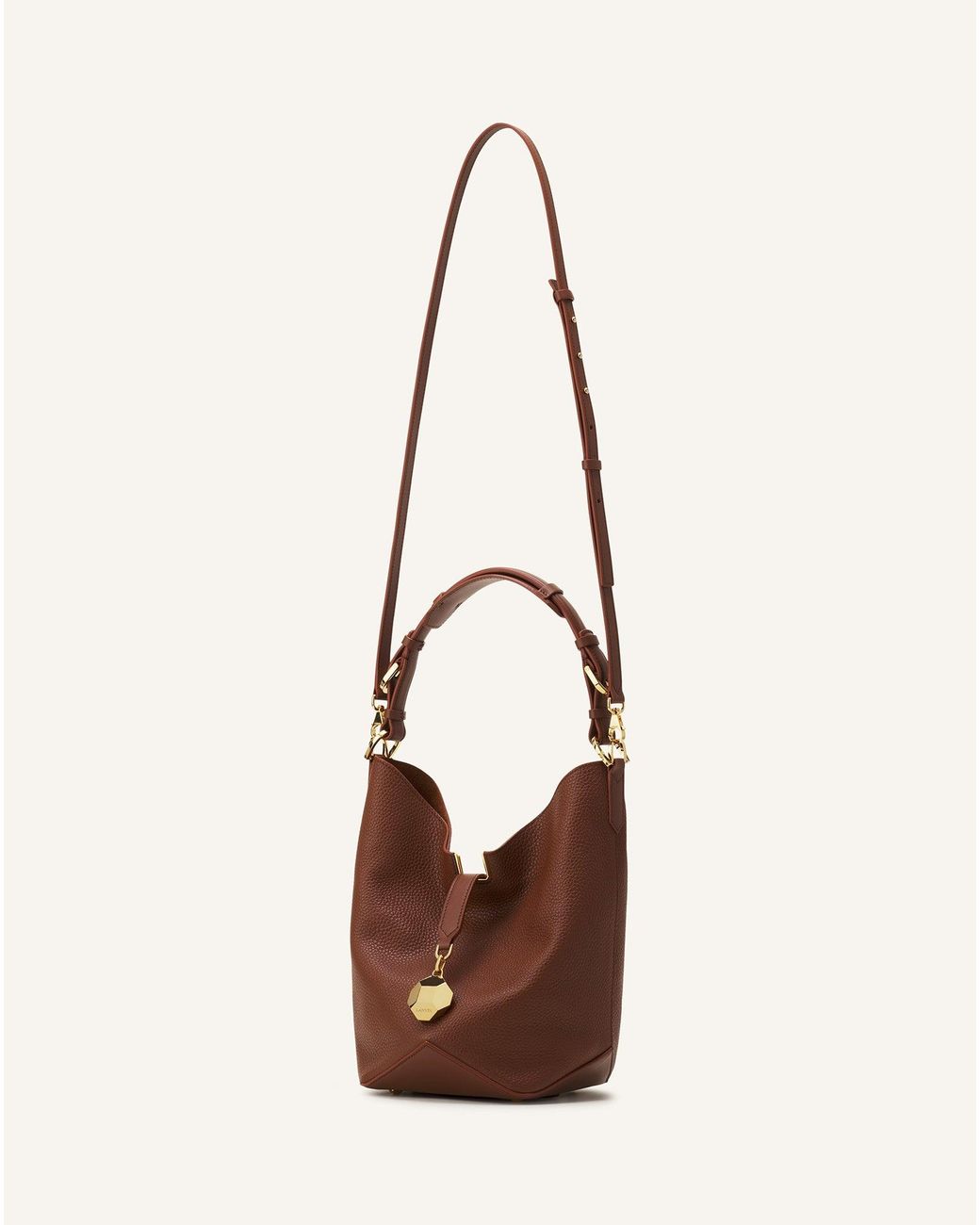 Lanvin Brown Bag Catch Shoulder Bag