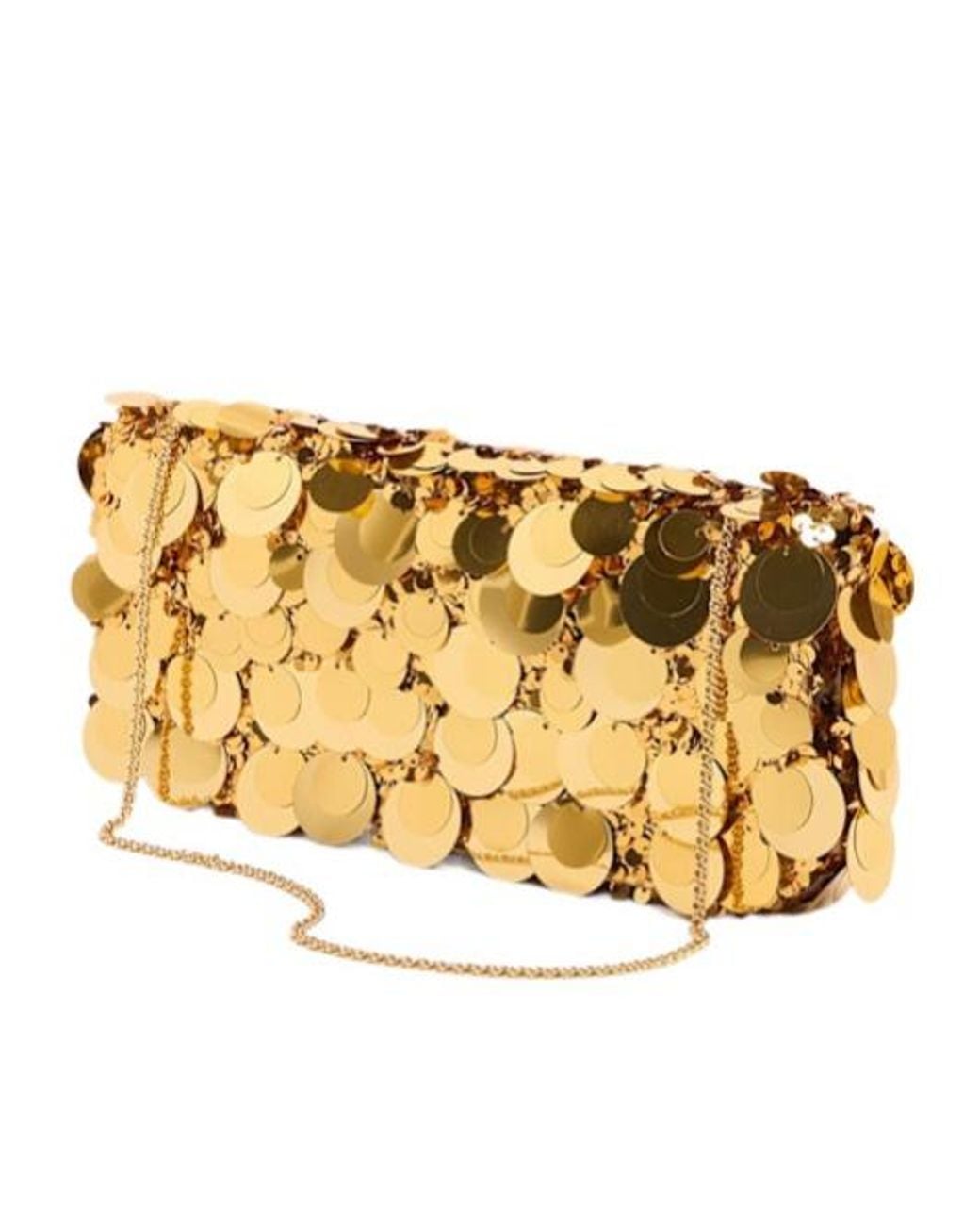 Rabanne Metallic Handbag With Chain Handle