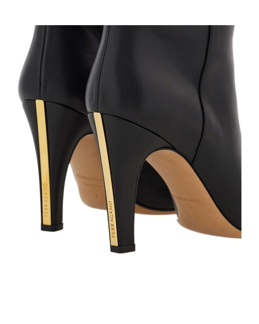 Ferragamo Black Knee High Boot