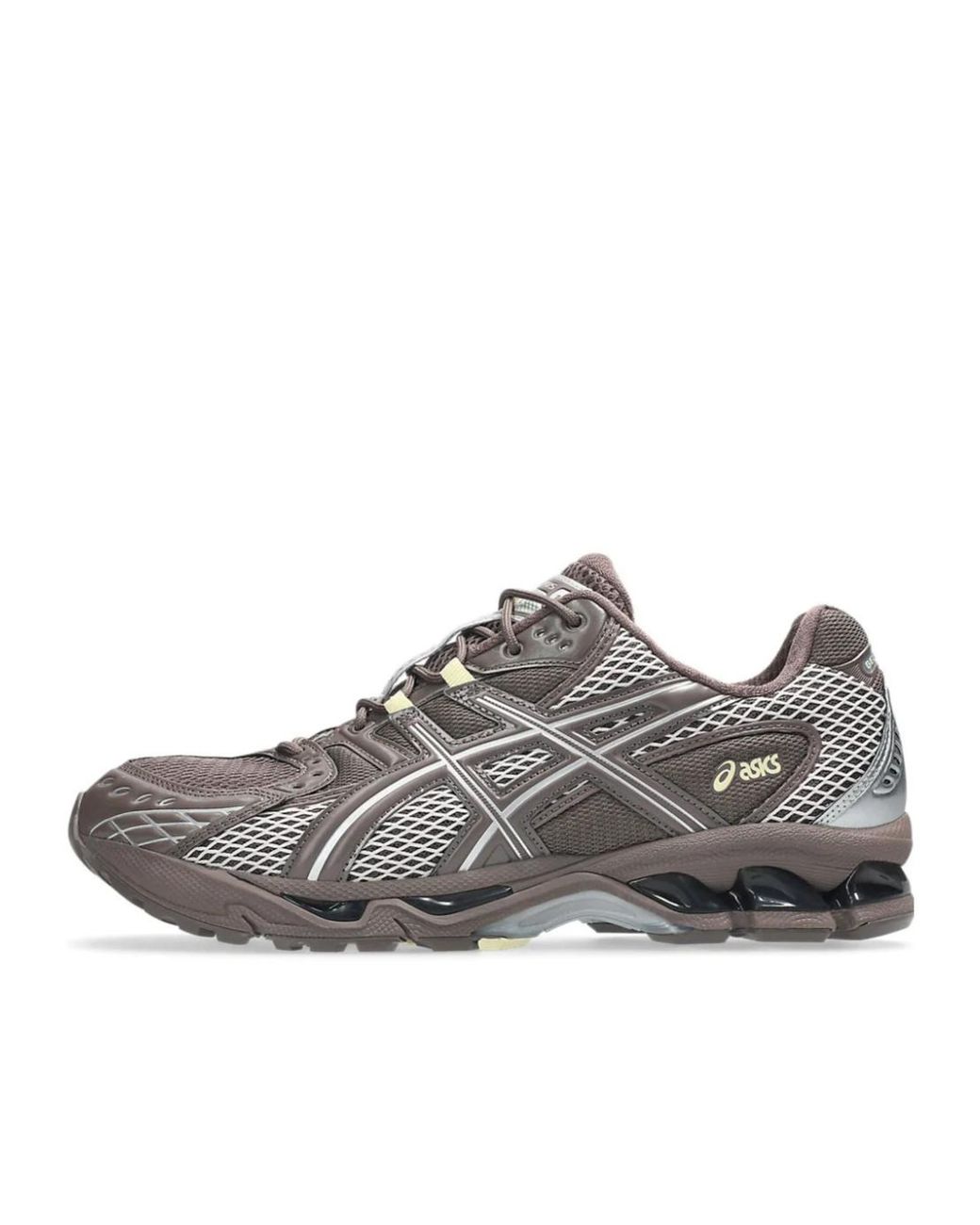 Asics Gray Mesh Panel Running Shoes for men