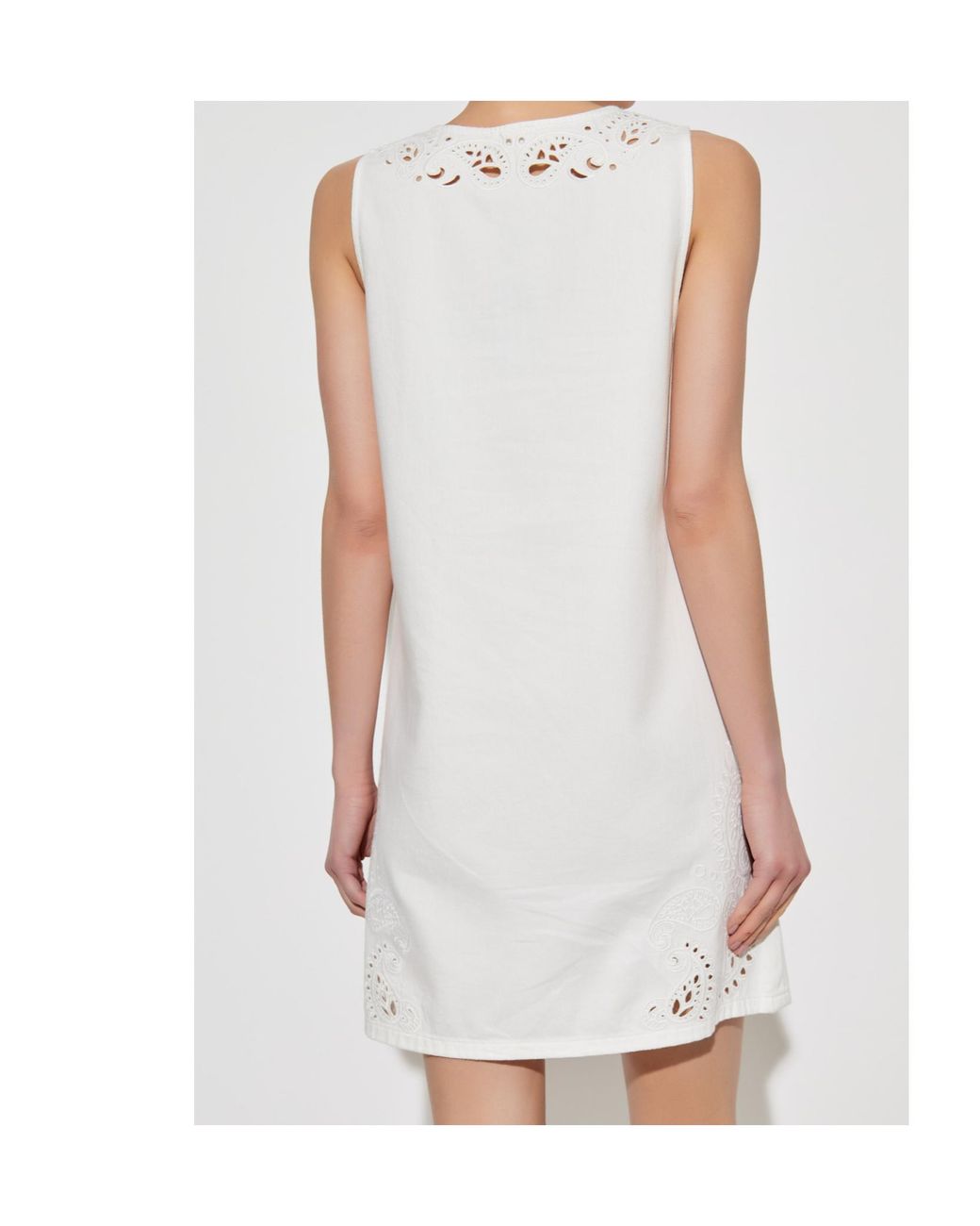 Rag & Bone White Sleeveless Dress