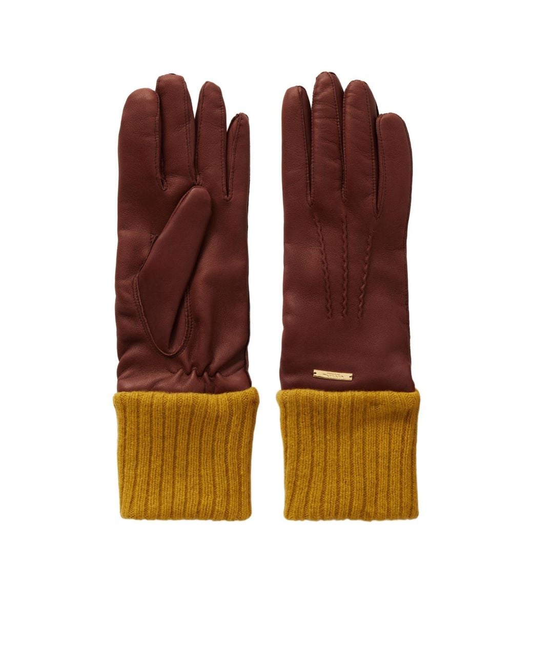 Giuliva Heritage Brown Balmoral Leather Gloves