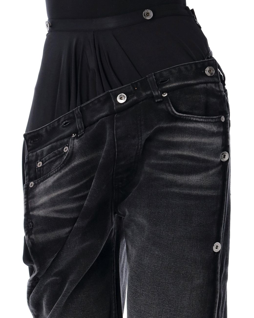 Y. Project Black Collapsable Waist Jeans for men