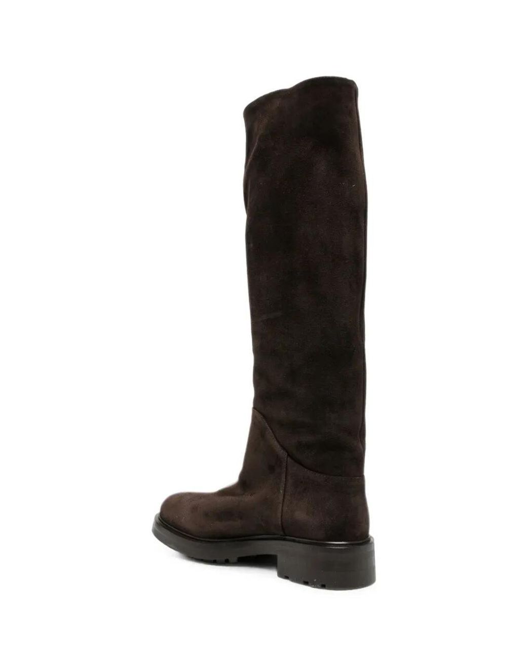 Strategia Black Round-Toe Tall Boots