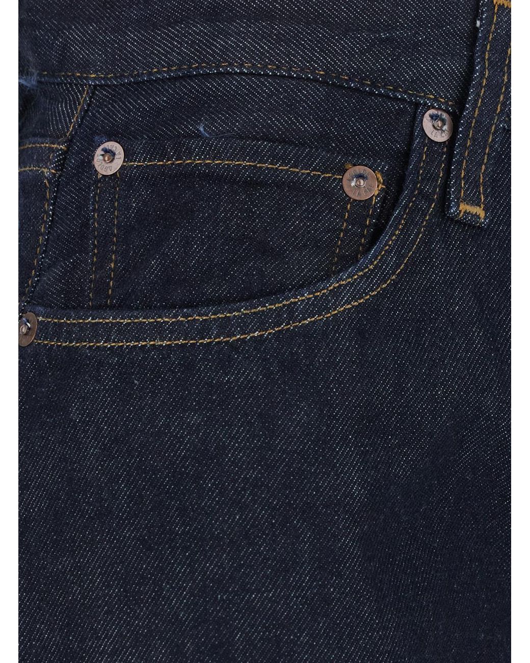 Agolde Blue Luna High Rise Pieced Taper Jeans