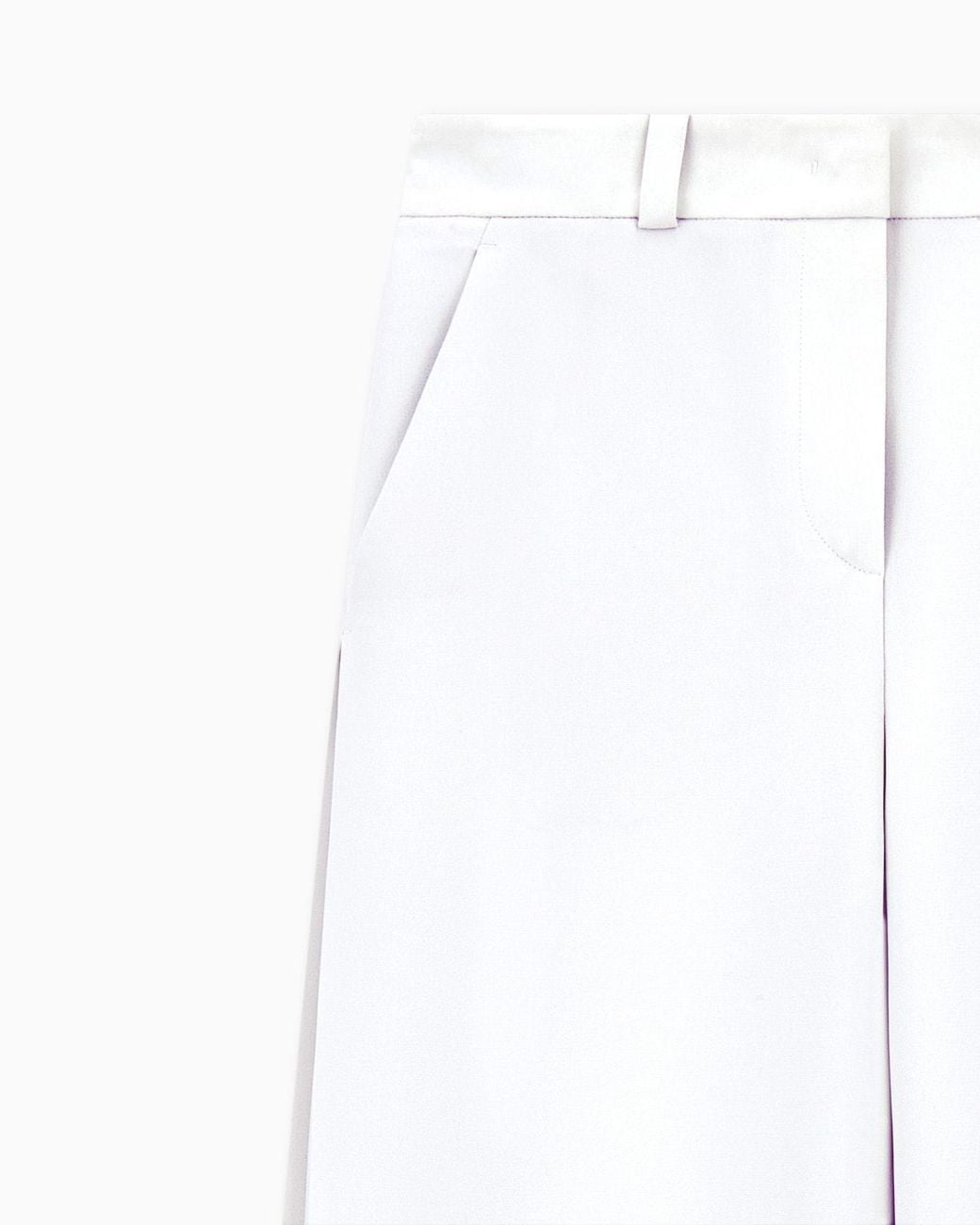 Giorgio Armani White Wide-Leg Palazzo Pants