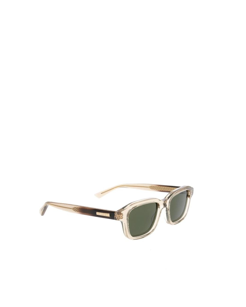 Gucci Green Geometric-Frame Sunglasses for men