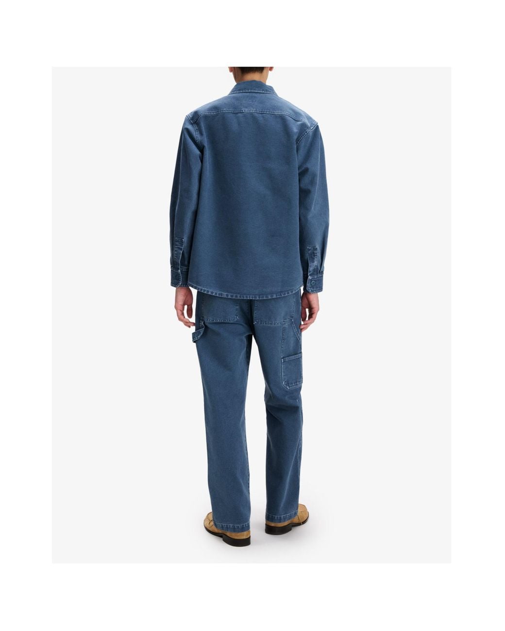 A.P.C. Blue Patch-Pocket Shirt for men