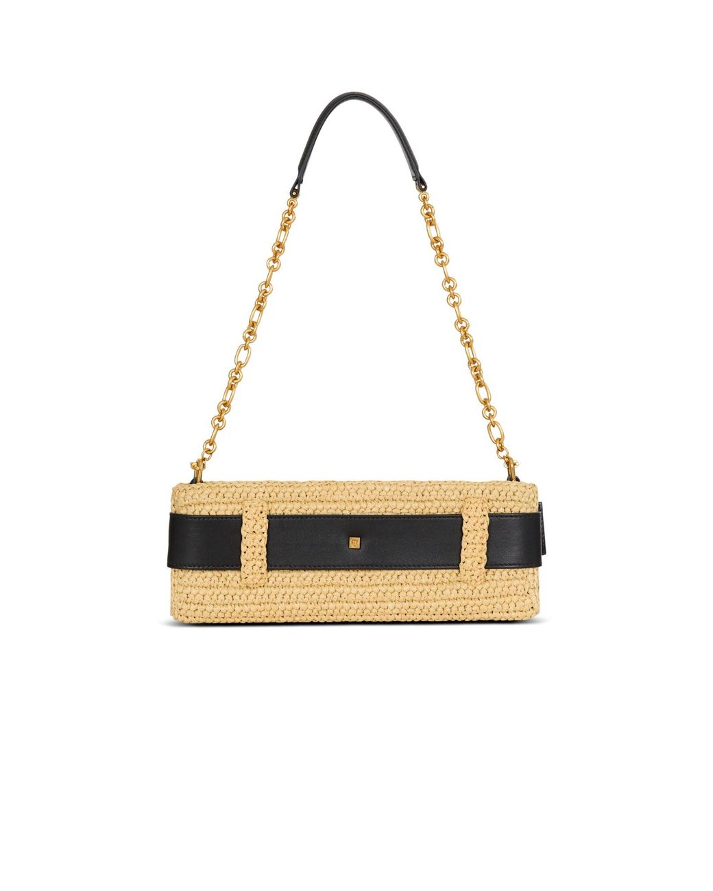 Balmain Metallic Anthem Clutch Bag
