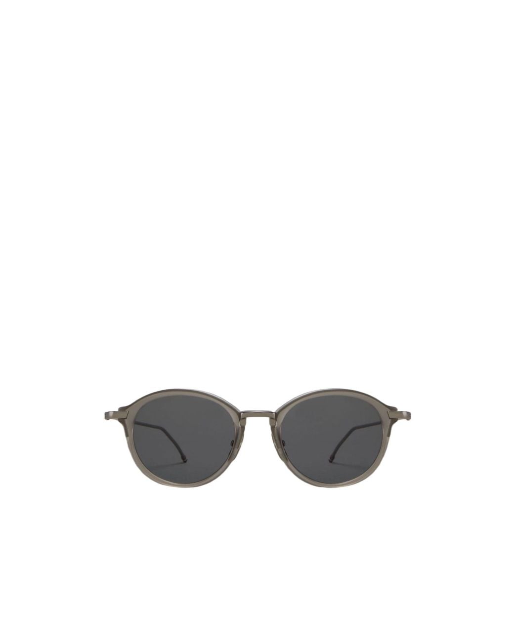 Thom Browne White Eyewear Round Frame Sunglasses for men