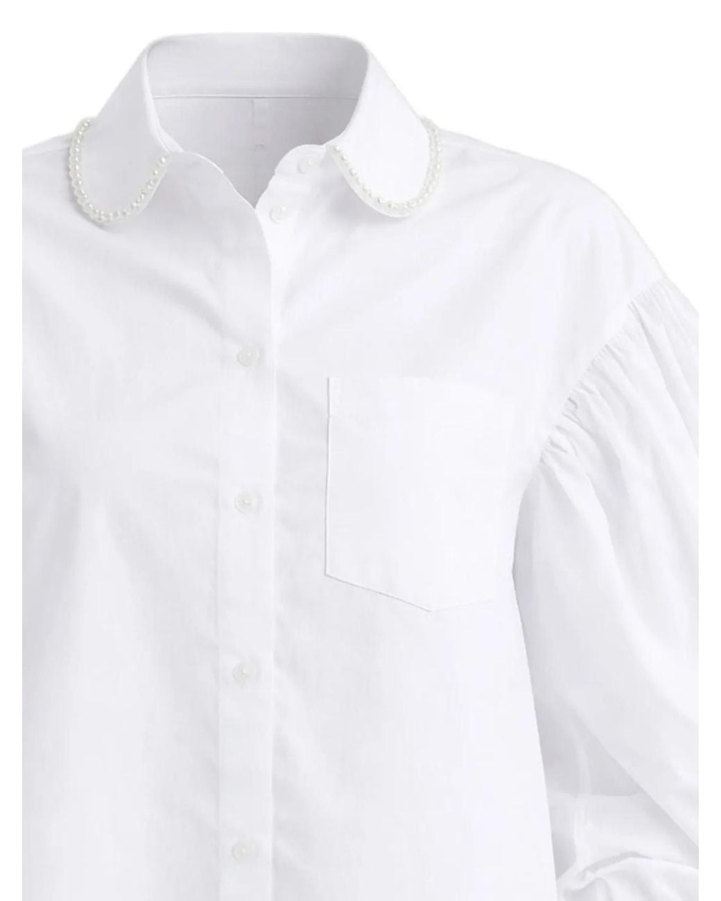 Simone Rocha White Long-Sleeved Shirt