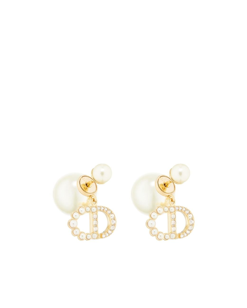Dior White Tribales Earrings