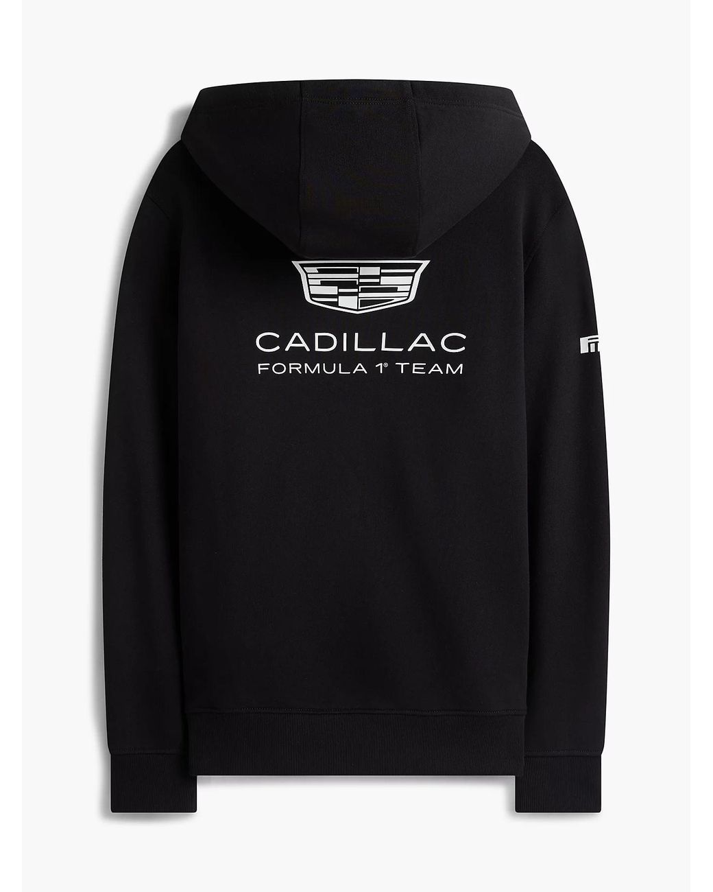 Tommy Hilfiger Black X Cadillac Formula 1 Team Logo-Patch Hoodie for men