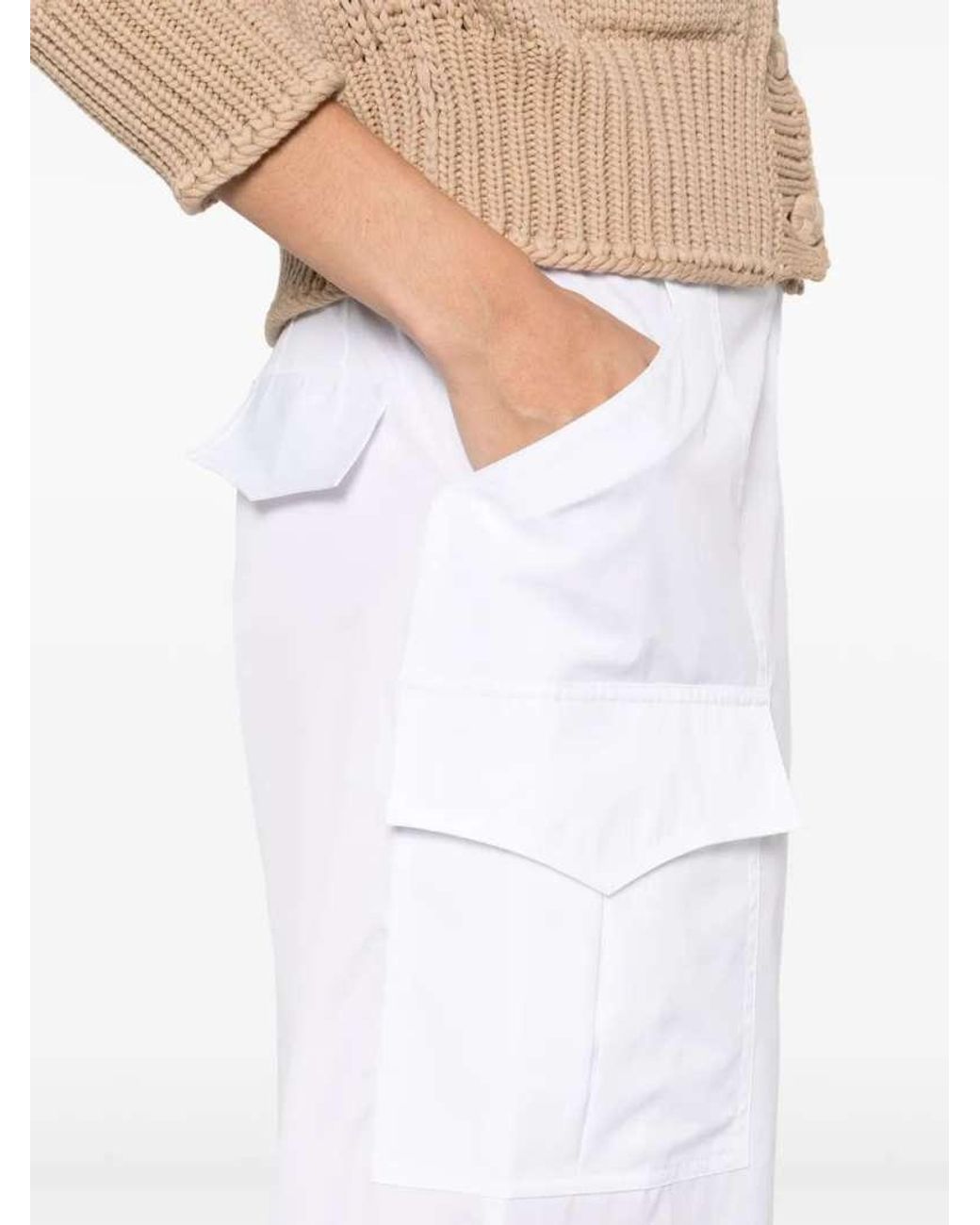 Ermanno Scervino White Cotton Trousers