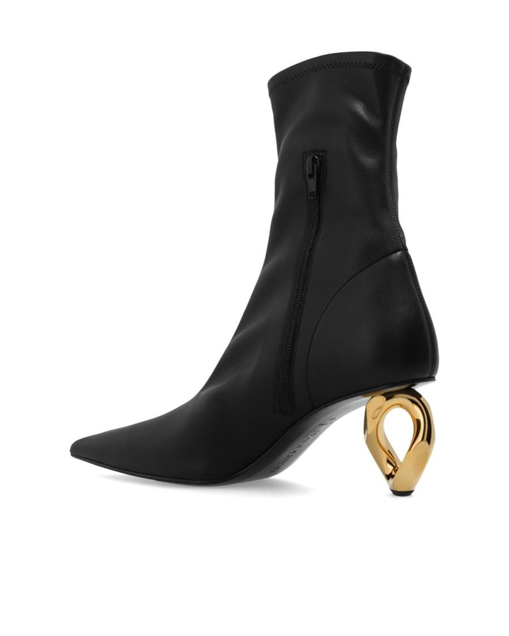 J.W. Anderson Black Jw Anderson Pointed-Toe Heeled Ankle Boots