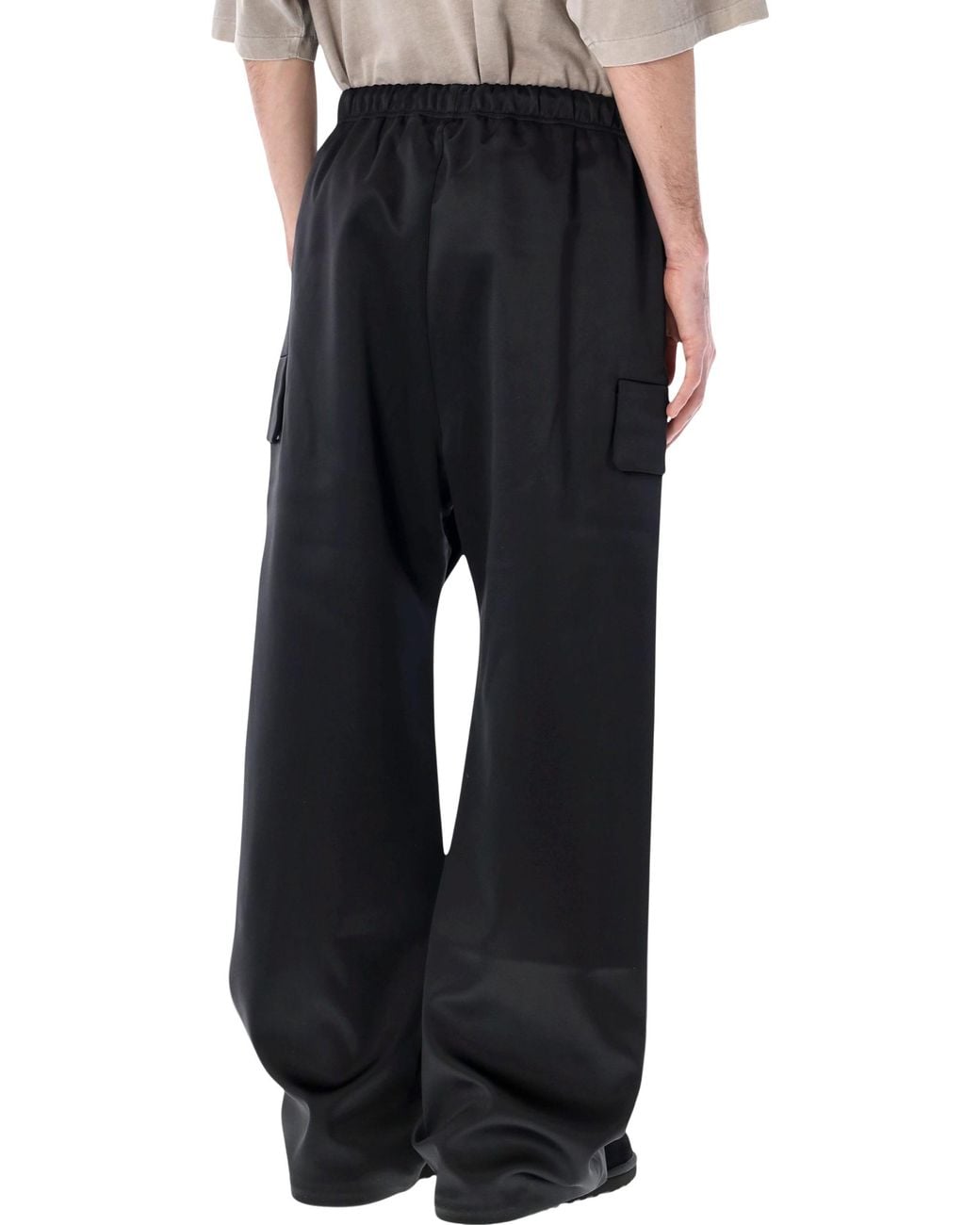 Fear Of God Black Straight-Leg Satin Pants for men