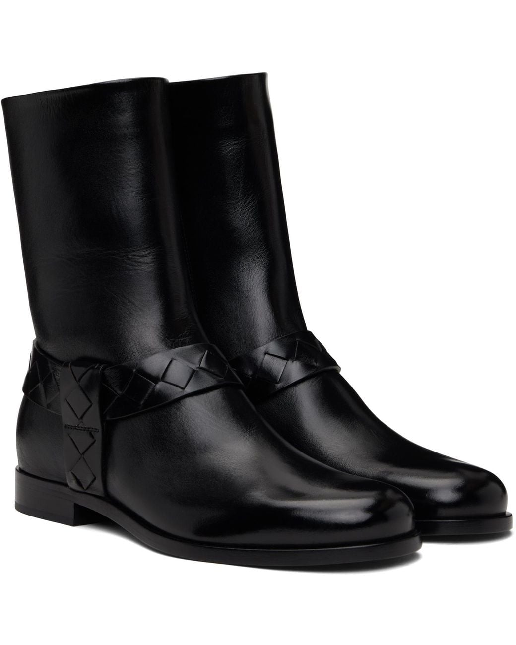Bottega Veneta Black Achille Boot for men