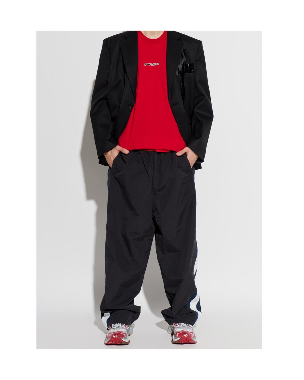 Vetements Red Pornstar Printed Crewneck T-Shirt for men