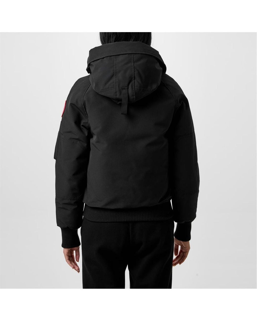 Canada Goose Black Logo Patch Down Jacket