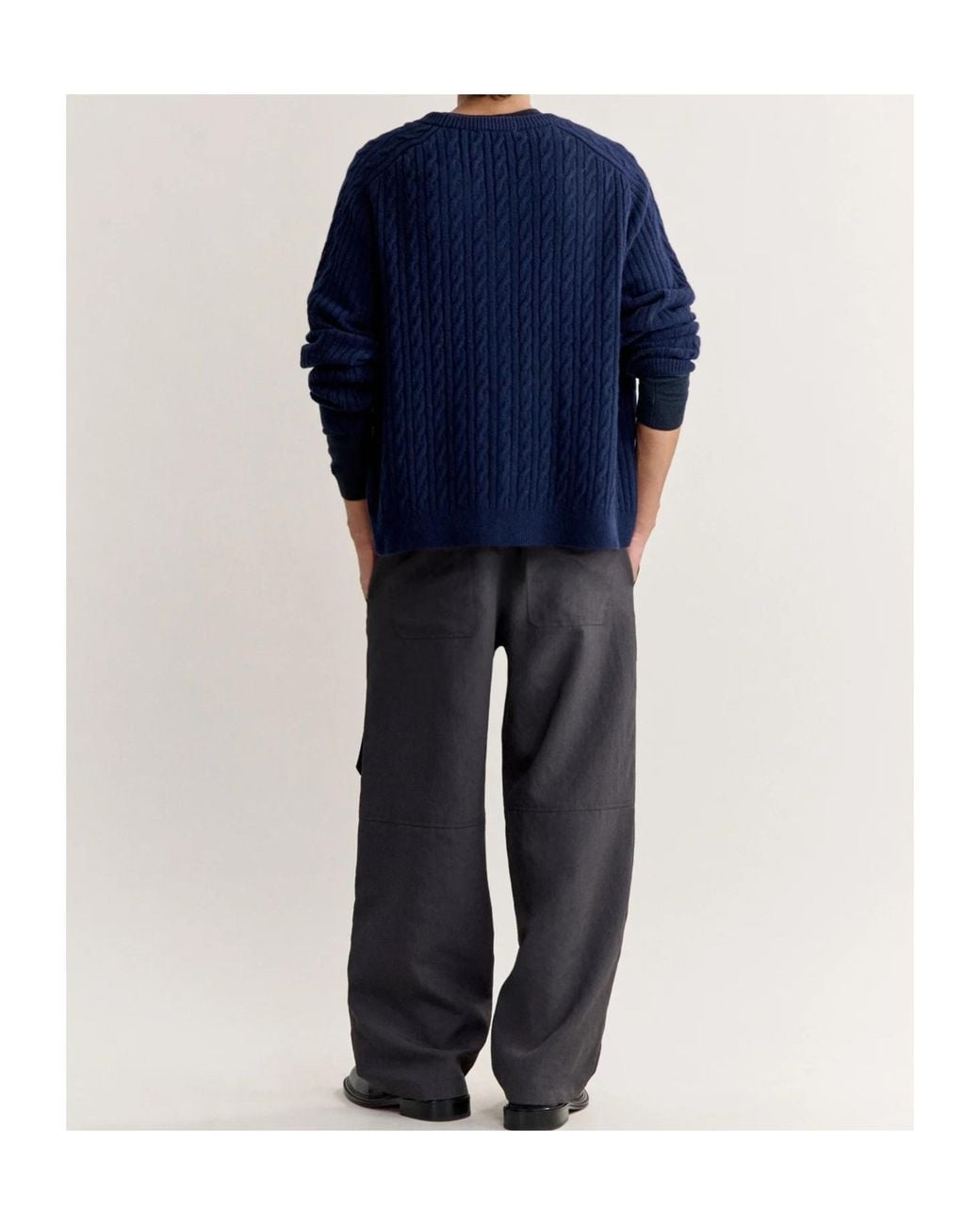 Maison Kitsuné Blue Fox-Head Motif Knit Cardigan for men