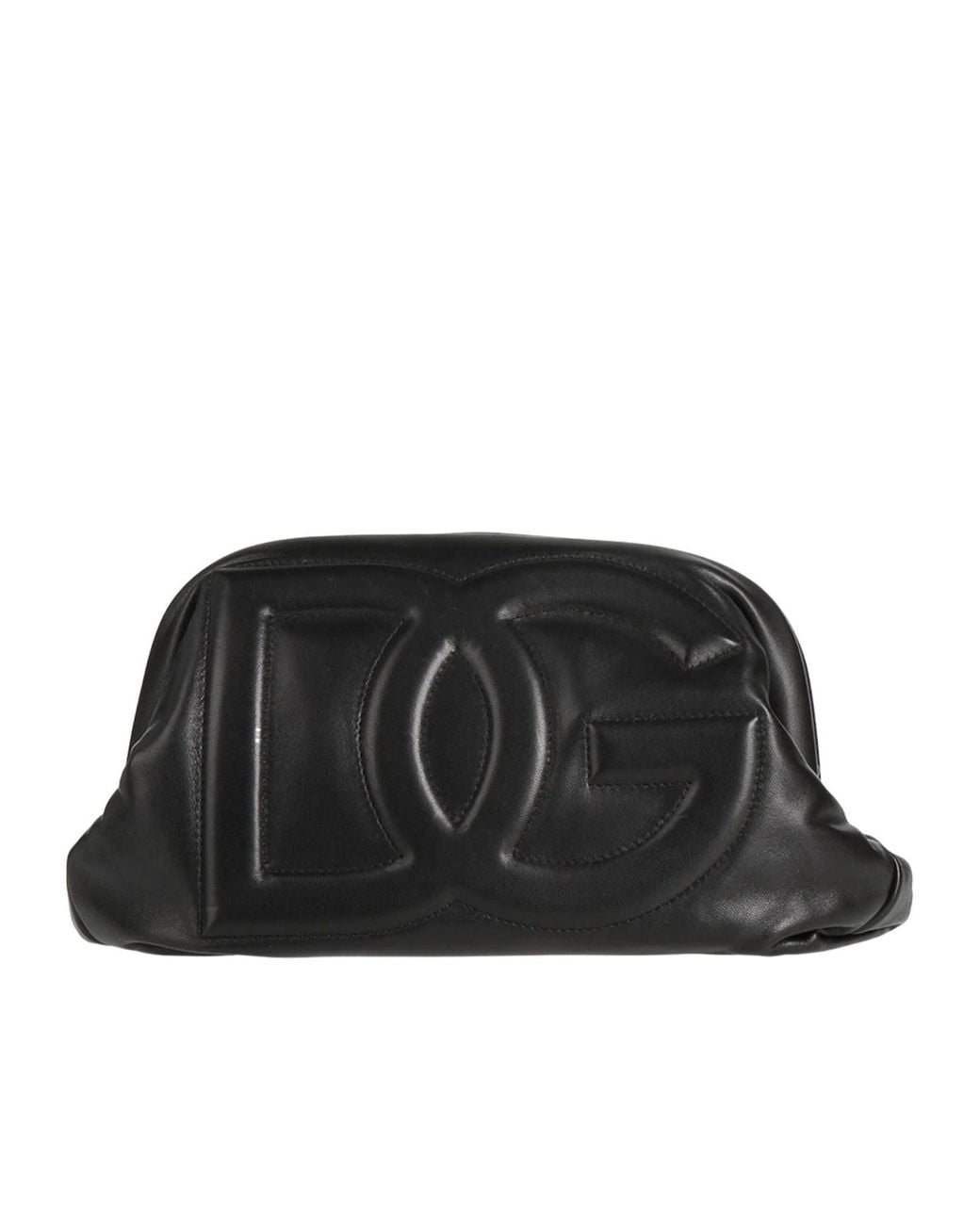 Dolce & Gabbana Black Shoulder Strap Clutch