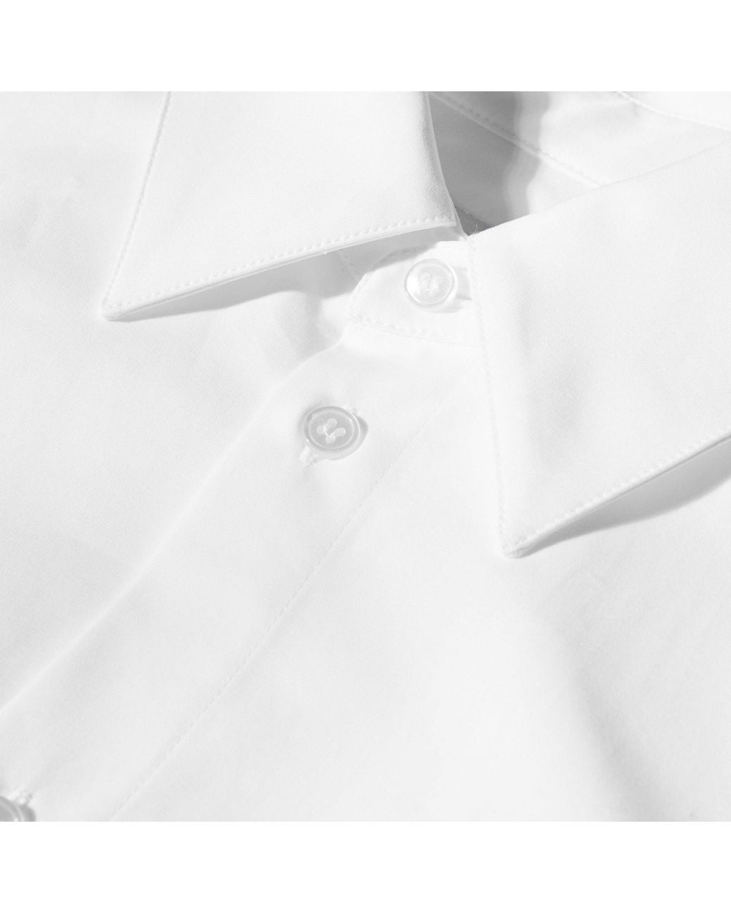 Saint Laurent White Long Sleeve Plain Shirt