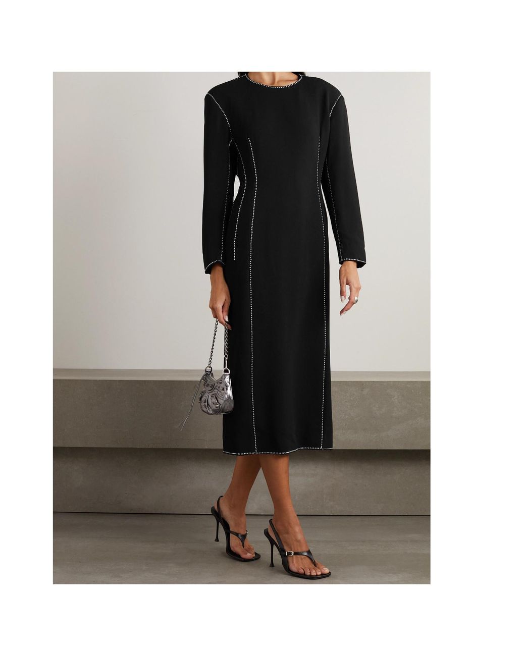 Dries Van Noten Black Long Sleeve Dress