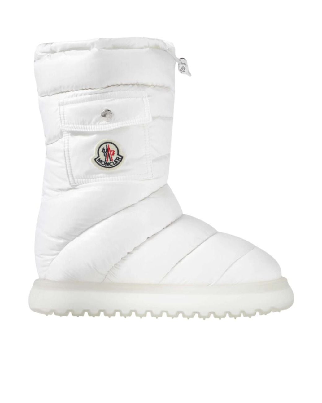 Moncler White Gaia Short Boots