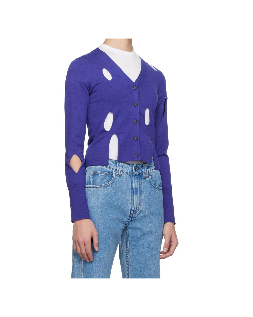 J.W. Anderson Blue Cut-Out Cardigan