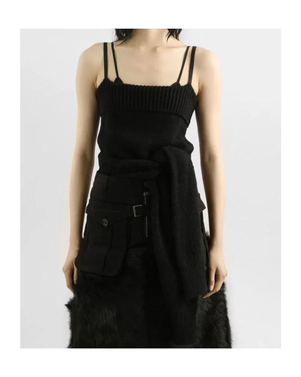 Dolce & Gabbana Black Knitted Tank Top