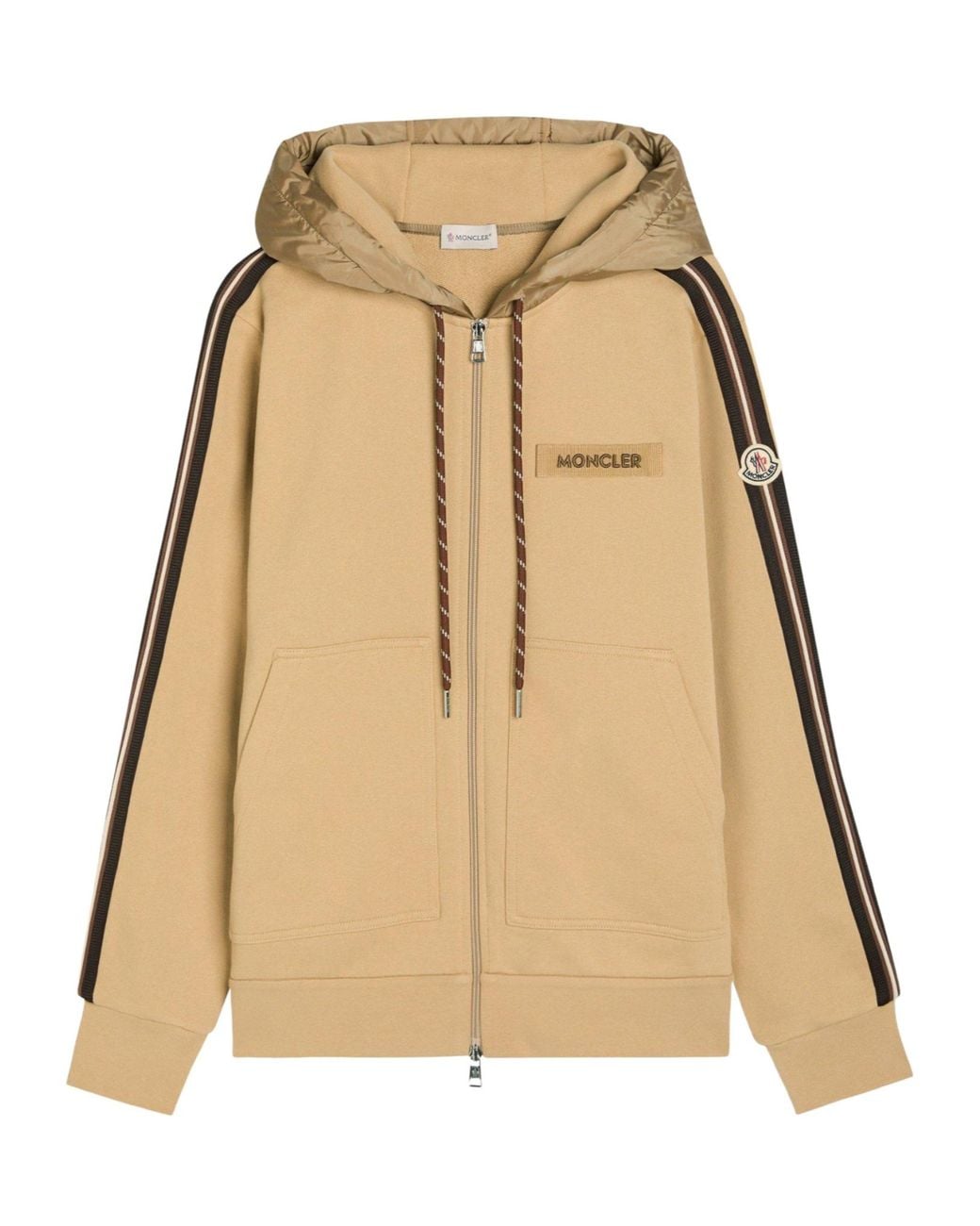 Moncler Natural A Simple Cotton Cardigan for men