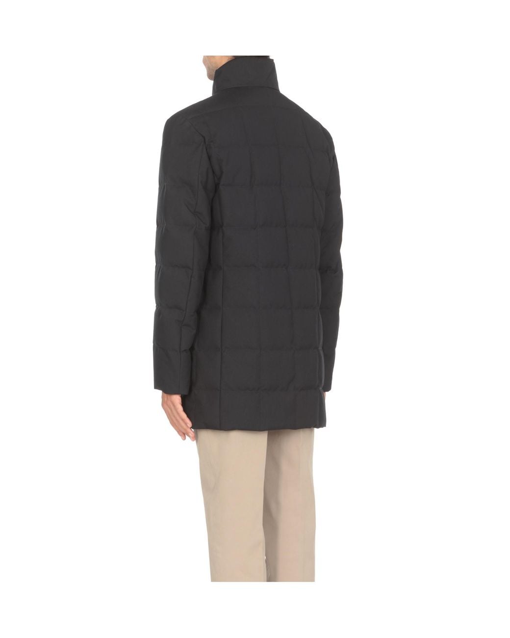Fay Blue Double-Front Down Jacket for men