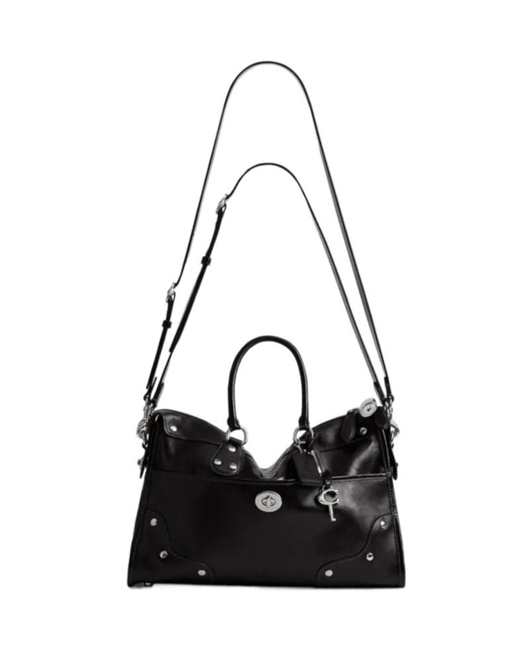 COACH Black Rhyder Satchel Bag 38