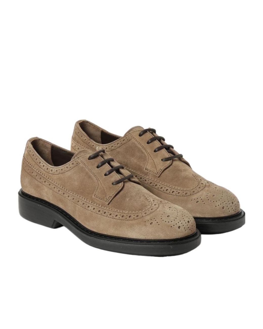Hogan Brown Lace-Up Brogues for men