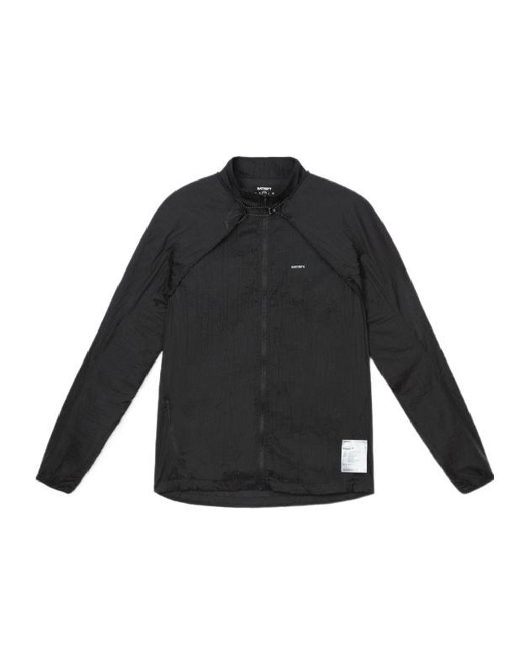 Satisfy Black Long-Sleeved Casual Jacket for men