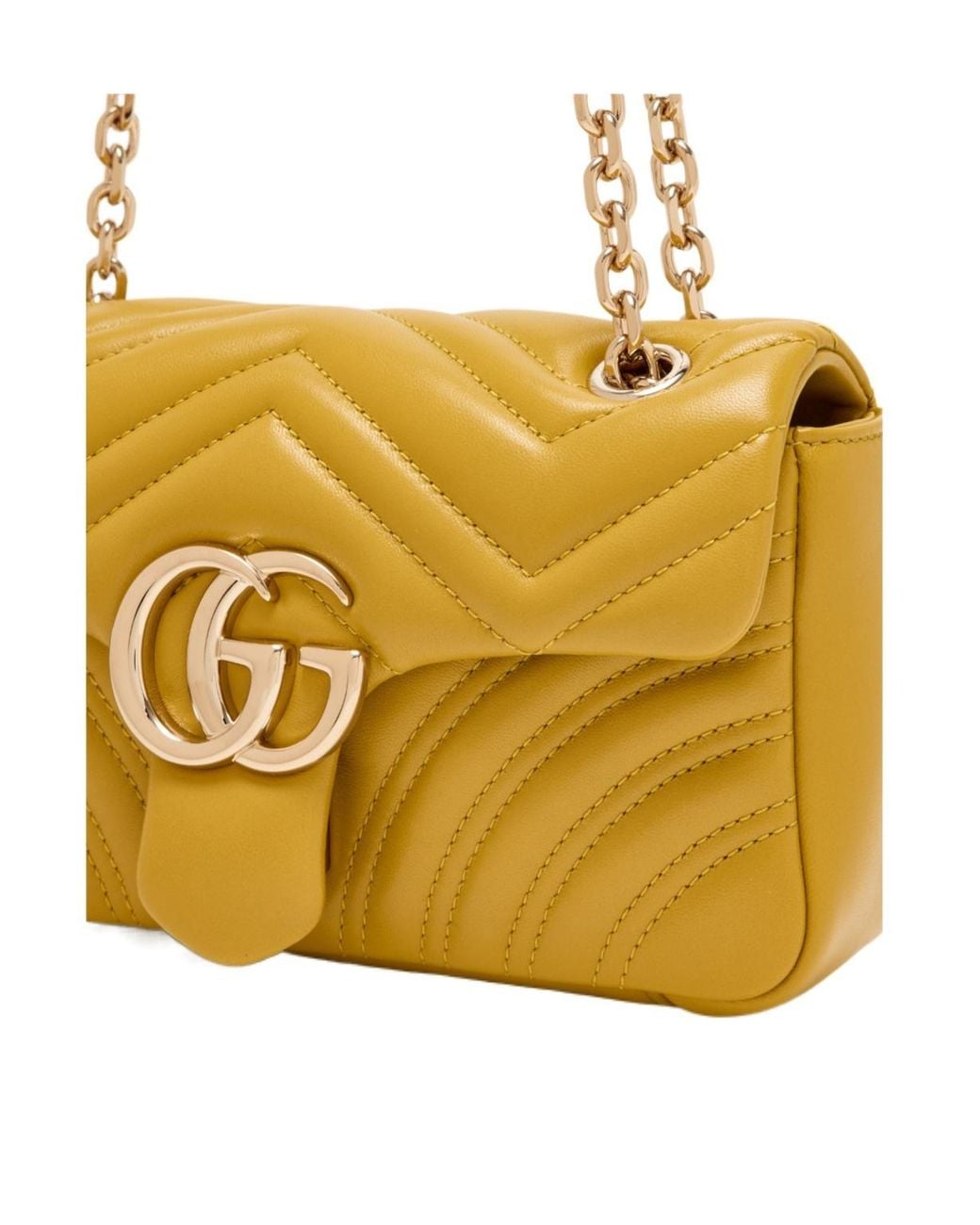 Gucci Metallic Gg Marmont Small Shoulder Bag